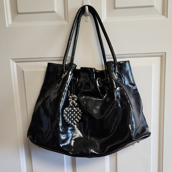 Roberta Gandolfi patent black bag - Picture 2 of 16